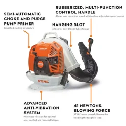STIHL 79.9cc Professional Backpack Blower 912 CFM BR 800 X
