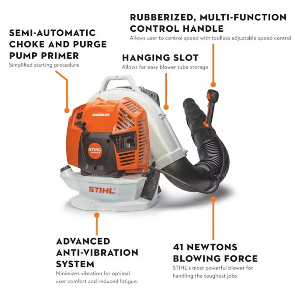 STIHL 79.9cc Professional Backpack Blower 912 CFM BR 800 X