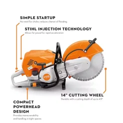 STIHL 14" Cutquik Concrete Cut-Off Saw 92CC Gas Engine TS 710I