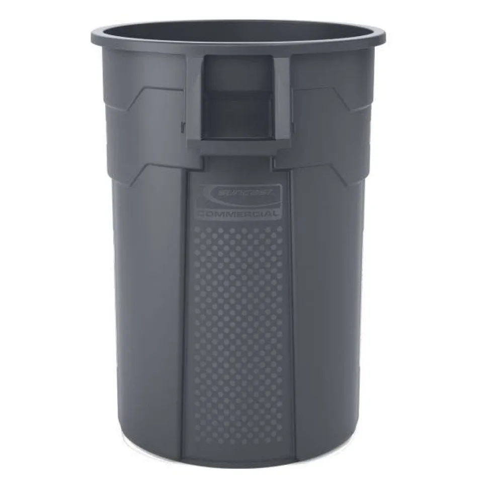 Suncast Commercial 44 Gallon Injection Molded Utility Trash Can TCU44