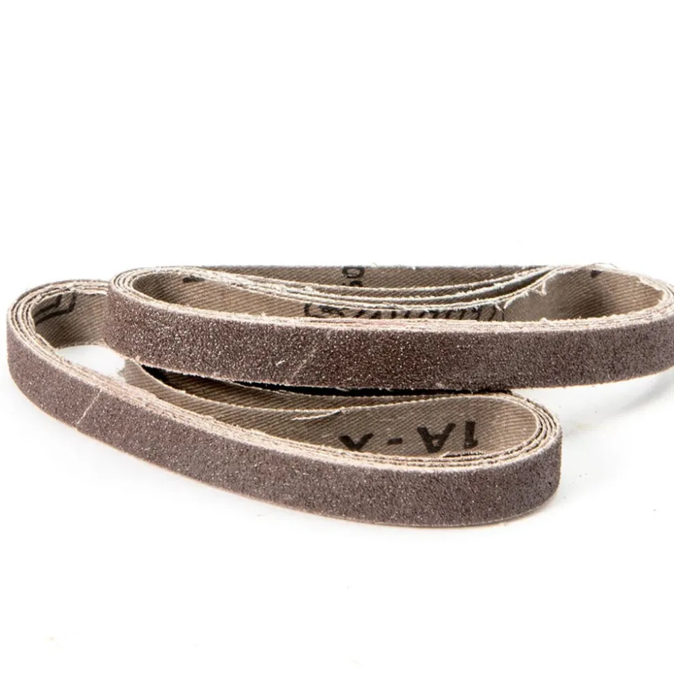 United Abrasives Sait Aluminum Oxide - Closed Coat (1A-X / 2A-X ) File Belts, 18" x 1/2", 80 Grit, 10-Pack 60062