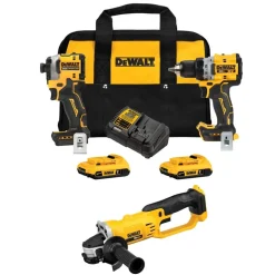 20V MAX XR DD & ATOMIC Impact Combo Kit w/ 20V MAX 4-1/2" / 5'' Cut-Off Grinder