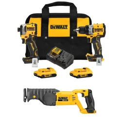 20V MAX XR DD & ATOMIC Impact Combo Kit w/ 20V MAX Cordless Reciprocating Saw