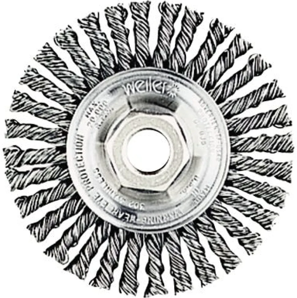 Weiler Roughneck Stringer Bead Wheel, 7" x 3/16" x 5/8-11 UNC x 0.020", 9000