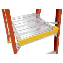 Werner 14' Fiberglass Podium Ladder 8' Platform Type IA PD6208