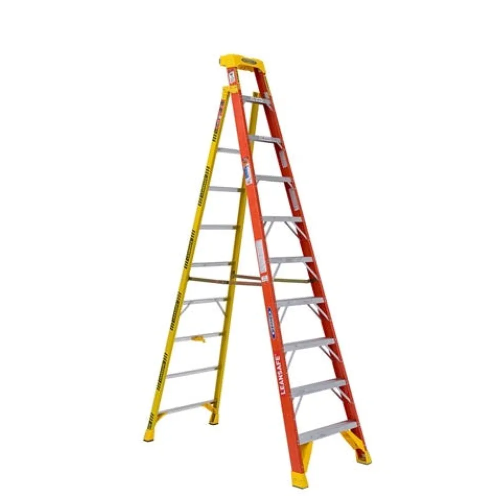 Werner 10' LeanSafe Type IA Fiberglass Leaning Ladder L6210
