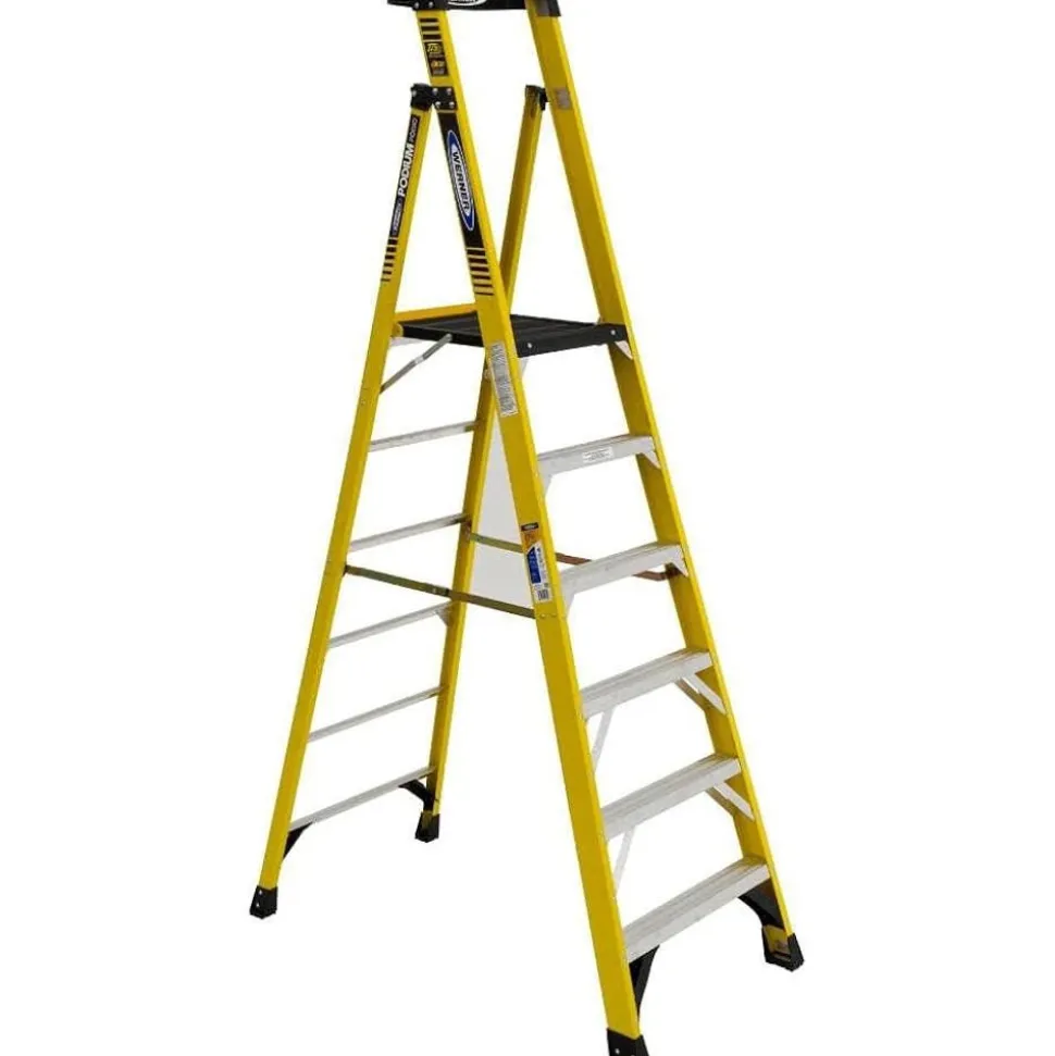 Werner 6' Type 1AA Fiberglass Podium Ladder PD7306
