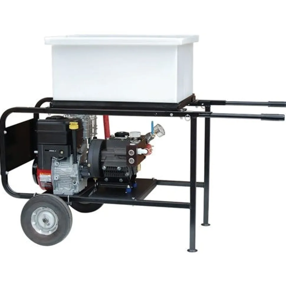 Wheeler-Rex Gas Triple Diapragm Hydrostatic Test Pump w/ 5.5 HP Honda & Tank 500 PSI 467010