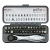 Wiha 32 Piece Gobox Standard Bit Set With Mini Ratchet 74984