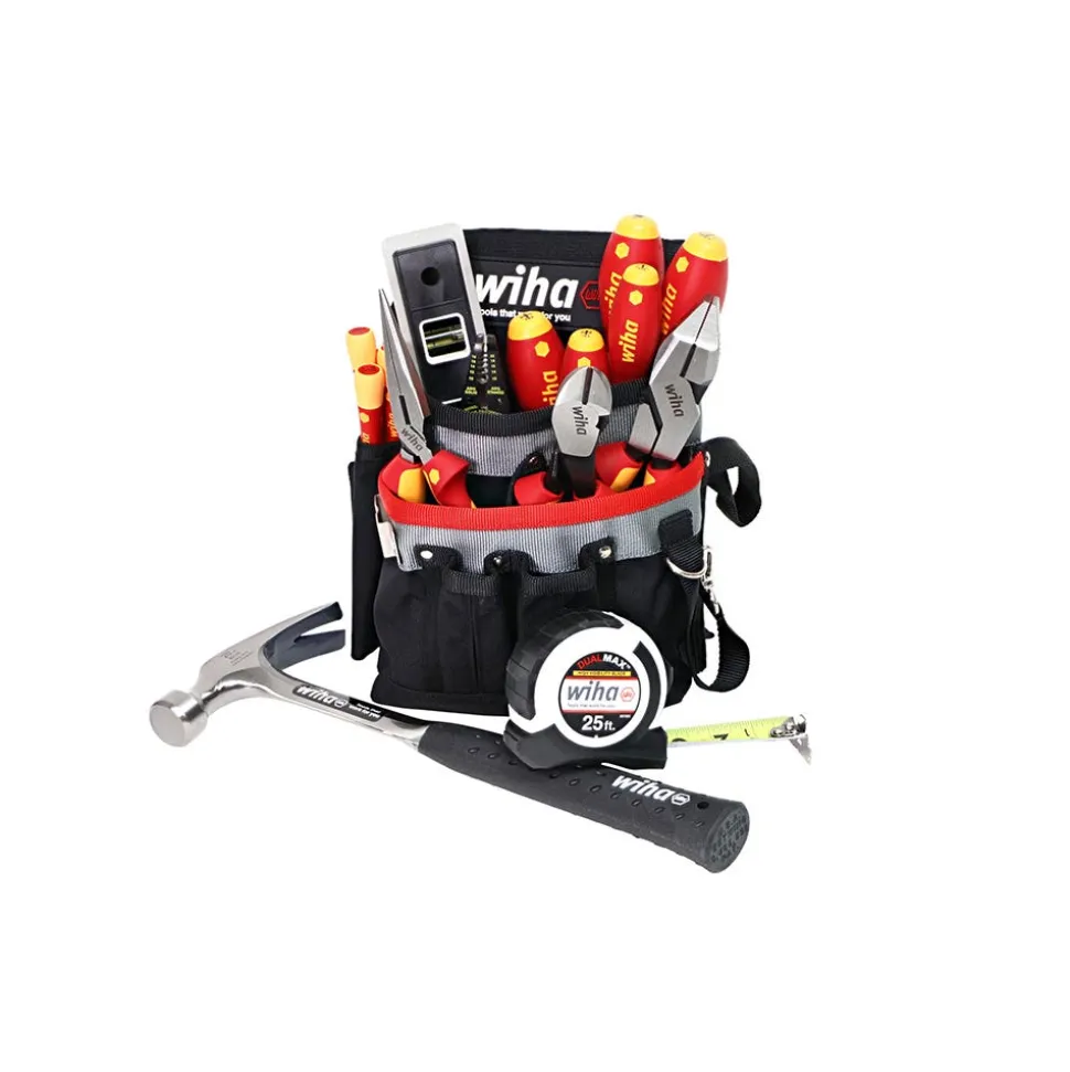 Wiha 16 Piece Insulated Apprentice Electrician's Tool Kit 32934