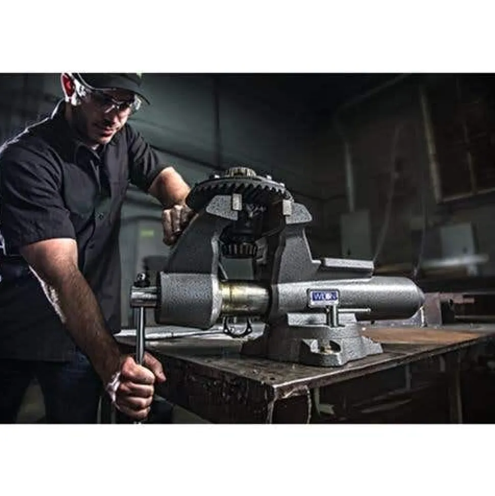 Wilton Mechanics Pro Vise 4-1/2" Jaw Width, 4" Jaw Opening, 360 deg. Swivel Base 28810