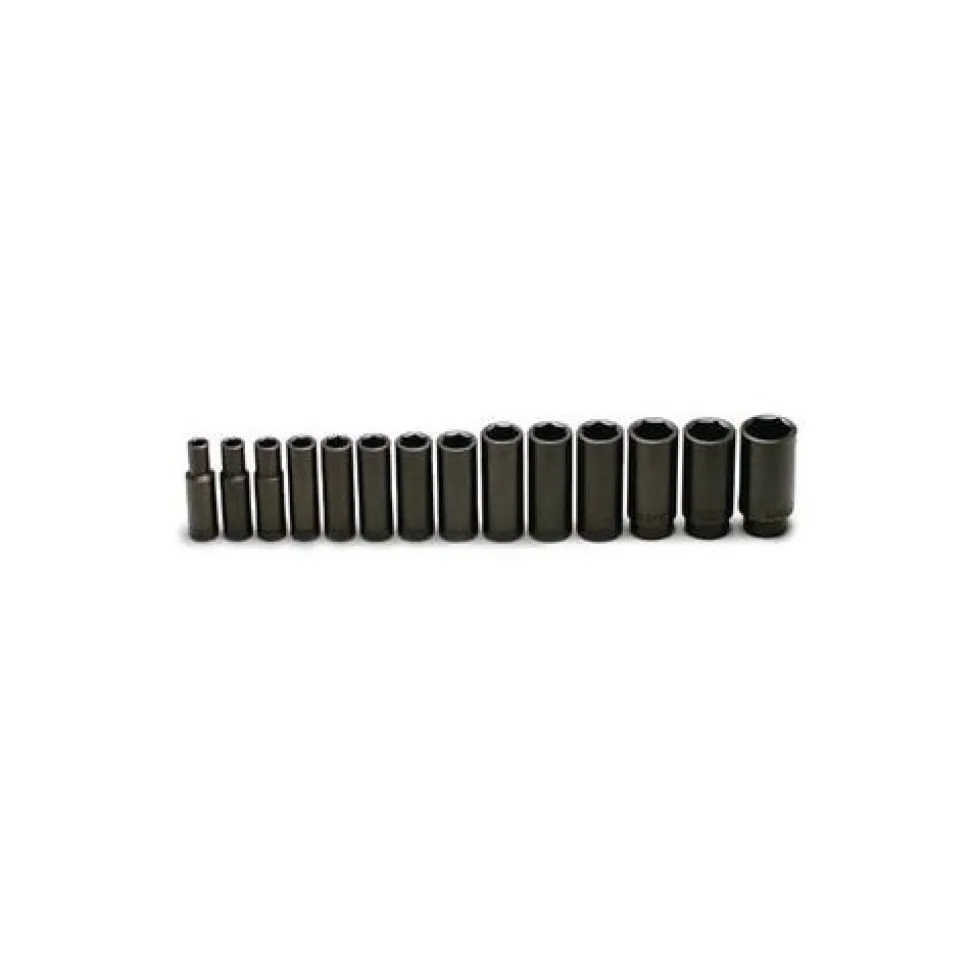 Wright Tool 1/2" SAE Impact Socket Set 14 Piece WR407